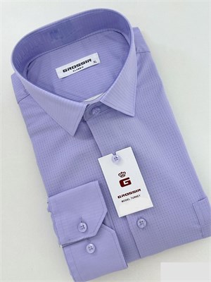 Сорочка мужская фиолетовая 2294