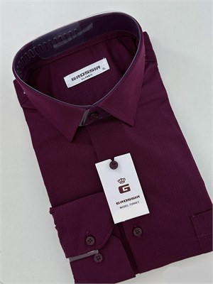 Рубашка мужская бордовая 2363
