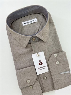 Сорочка в светло-коричневая 2368