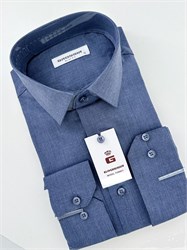 Сорочка темно-синяя. 2304