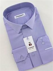 Сорочка мужская светло-фиолетовая 2366