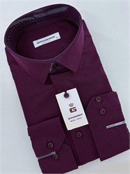 Сорочка приталенная фиолетовая 2320